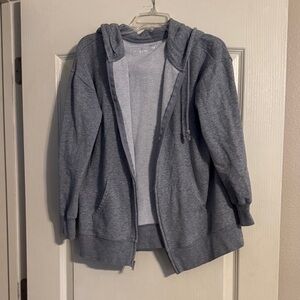 Terra & Sky Gray Zip-Up Hoodie